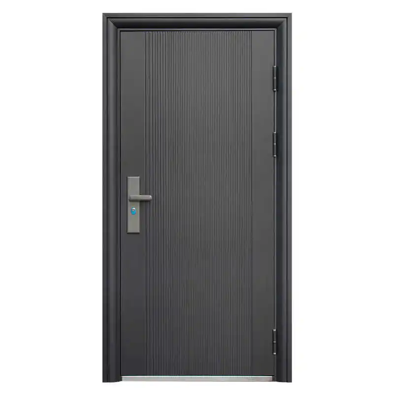 Turkiye style simple design sound insulation professional safety bulletproof armored door made in China