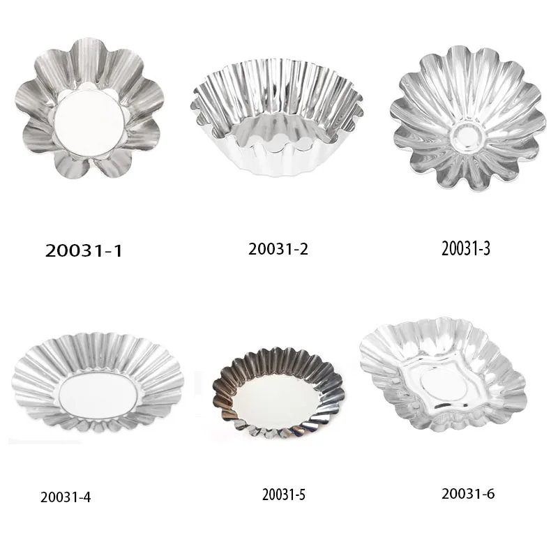 Mini egg Tart Mold 3 Inch Quiche Pan Non stick Carbon Steel Round Quiche Pie Pan bakeware Set Tart Pan for Oven