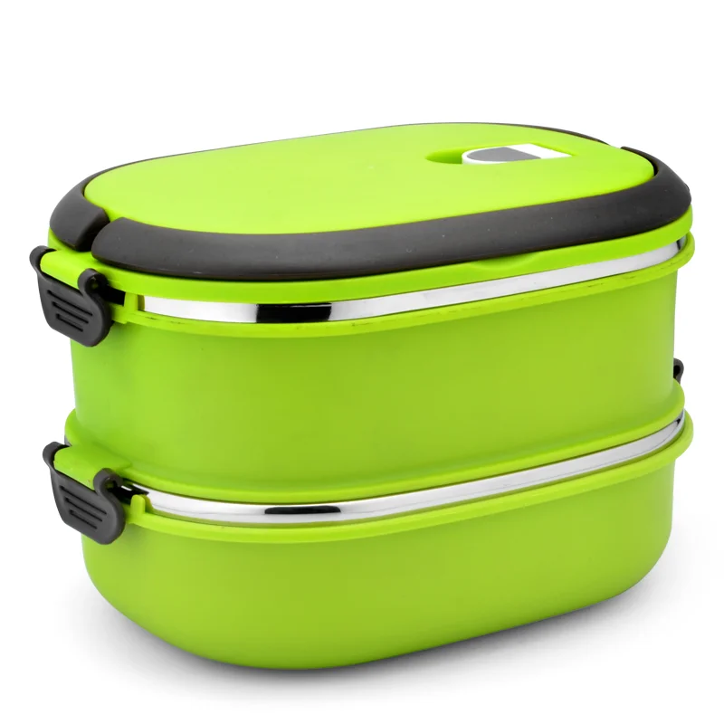 Square Shape Lunch Bento With Lock Insulated Stainless Steel Food Container