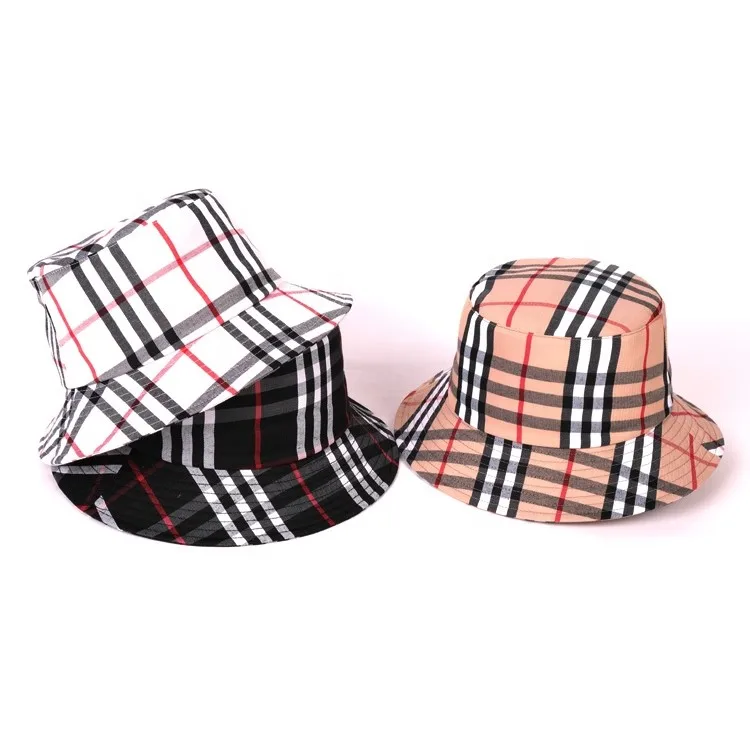 Wholesale Custom Logo Bulk Unisex Black Fold Designer White Plain Trendy Luxury Designer Bucket Hats Famous Brand