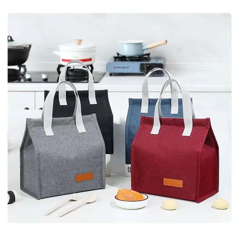 New lunch box insulation bag large capacity insulation bag for office workers insulation lunch box bag kids chirlds mens womens