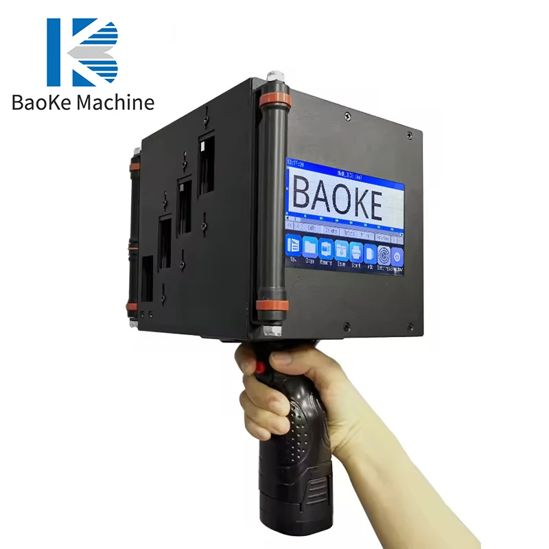 Automatic 100mm Four Head  Inkjet Printer Portable Handheld Wide Width Printer for Retail Large Date Pattern Printing