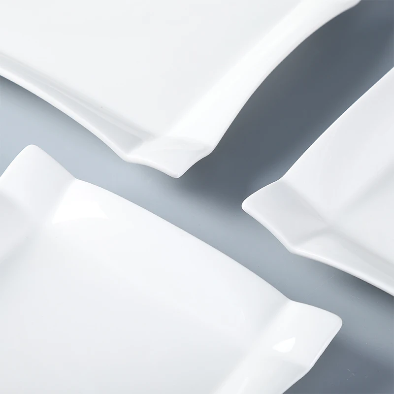 Huilang Oem&Odm Vaisselle Assiette Ceramique Potery Porcelaine Crokery Hotel Melamine Dinner Cake Ceramic Plate