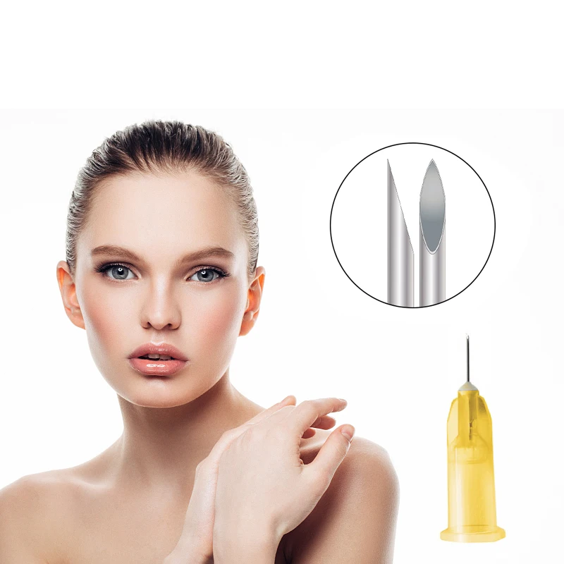 Disposable mesotherapy korea manufacturing yellow 30g 4mm sharp meso needle hypodermic insulin needles