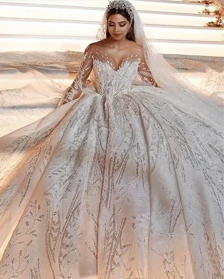 Eslieb на заказ бальное платье Gelinlik 2020 Свадебные платья с длинным рукавом Trourok Vestido de noiva akanjo