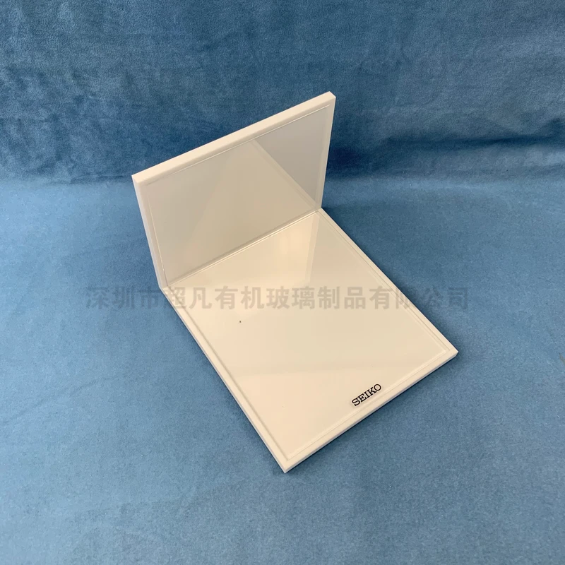 
Clear cube shaped acrylic pop photo frame with stand 