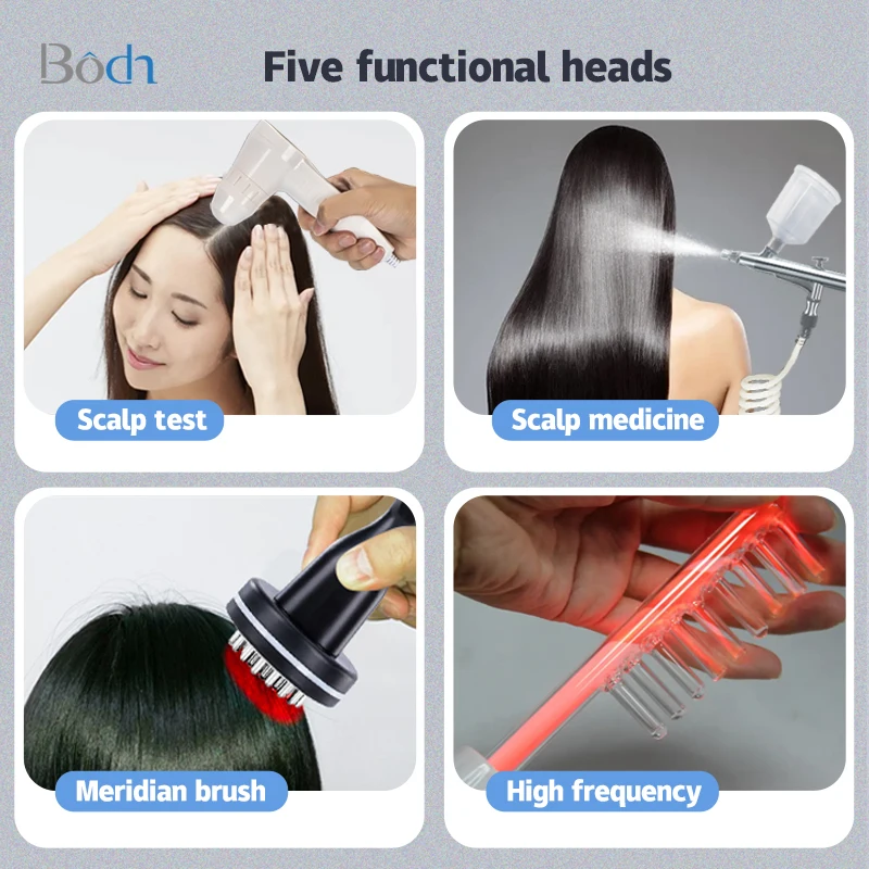 High-frequency hair growth detection Hair Care all-in-one massager Skin and Hair analyzer Electric massage comb