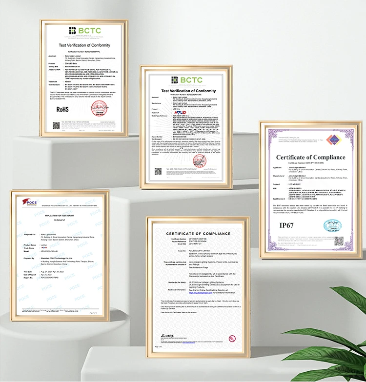 ADLED cob led strip 2 Years Warrant 480led ce rohs 12v warm white 6500k light 24v flexible white cob led strip