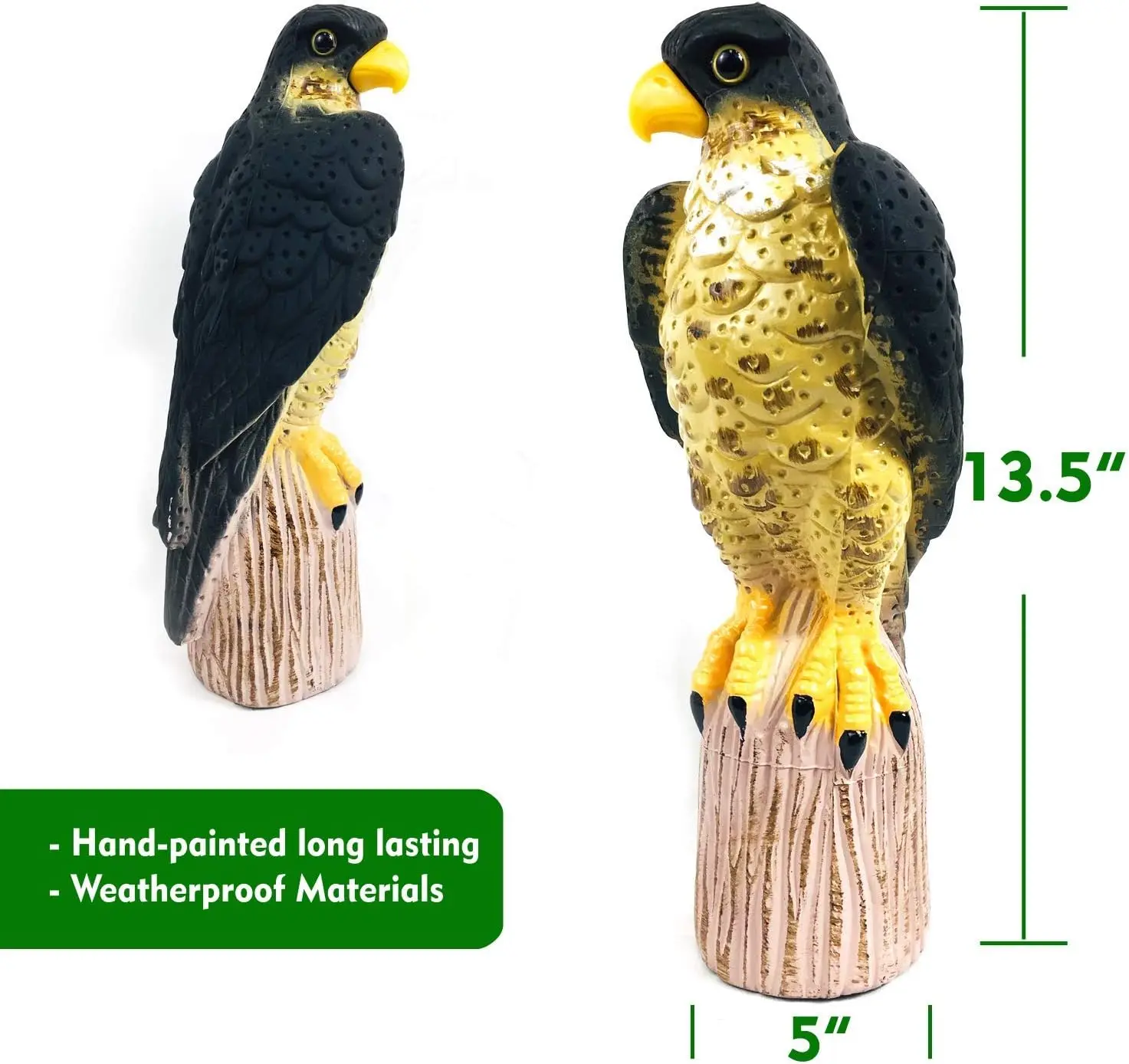 Scarecrow Eagle Falcon Hawk Decoy To Deterrent Bird For Garden