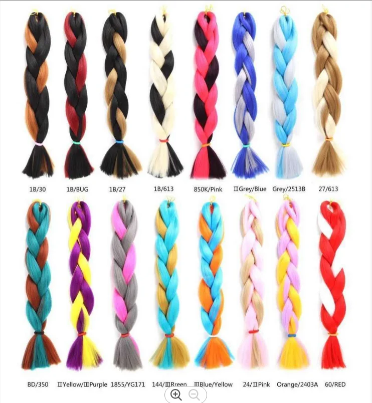 41 inch African chemical fiber wig big  braid high temperature Yak wire braid ombre HAIR