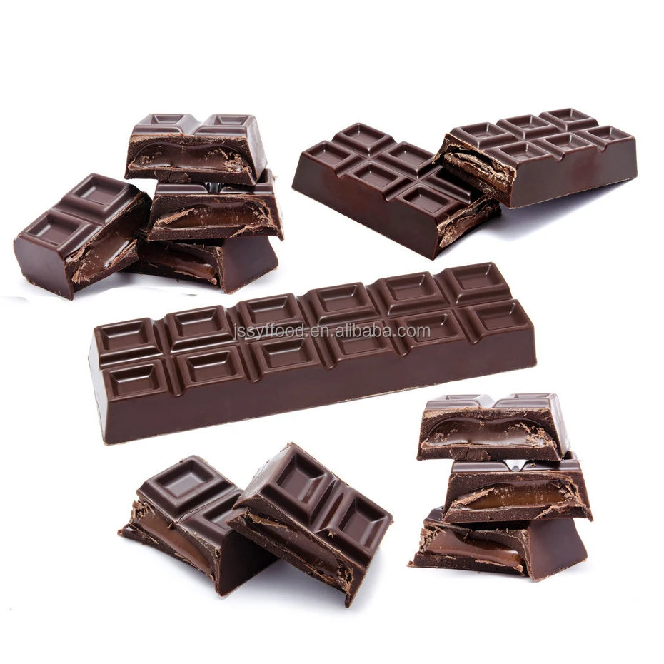 Chocolate suppliers wholesale customized high quality 100% pure cocoa butter Dark chocolate