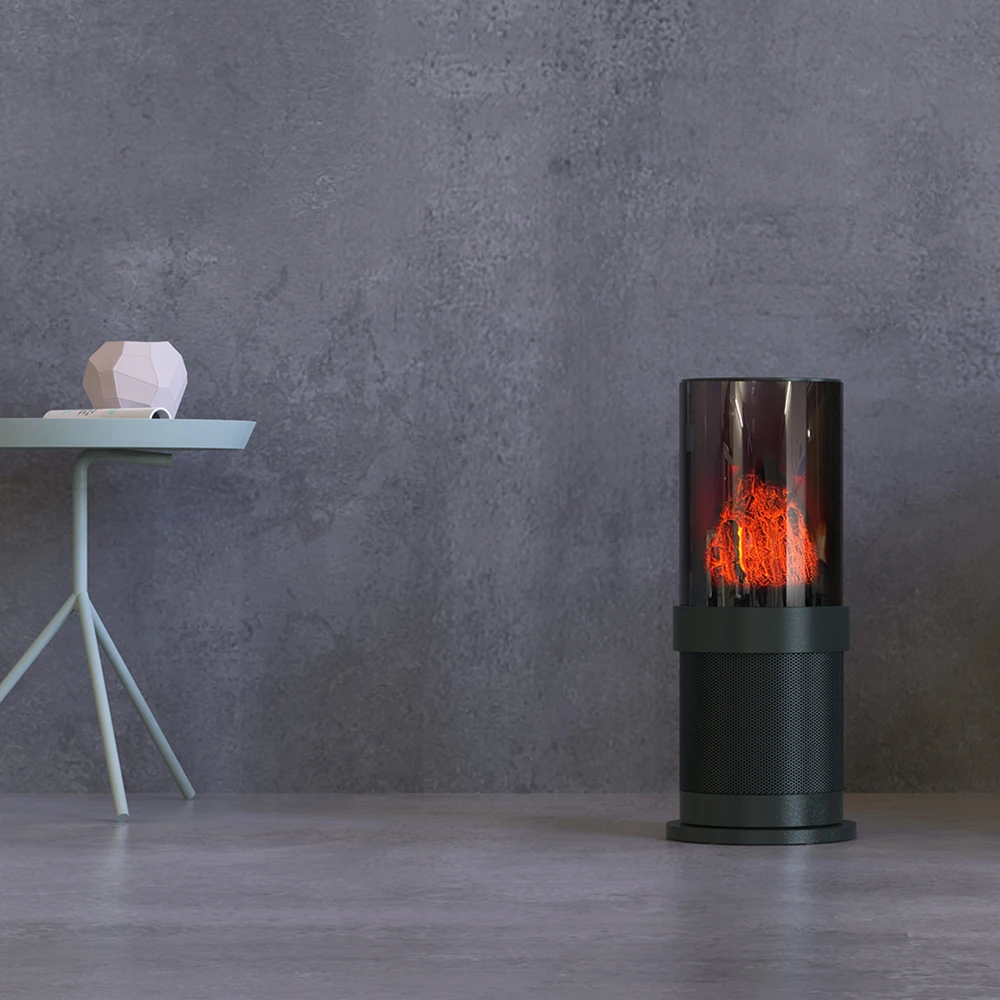 Stylish ceramic desktop fan fierplace electric fireplace heater