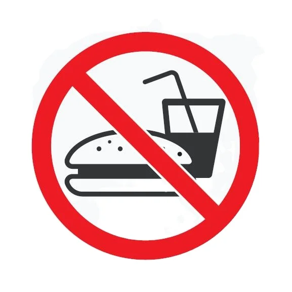 Custom design Indoor use acrylic office door name plates No food allowed warning sign house numbers