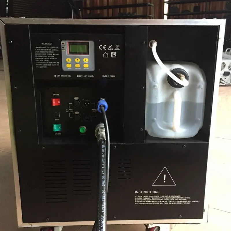 concert mist  dmx control 3000w stage effect co2 low fog machine for wedding stage party