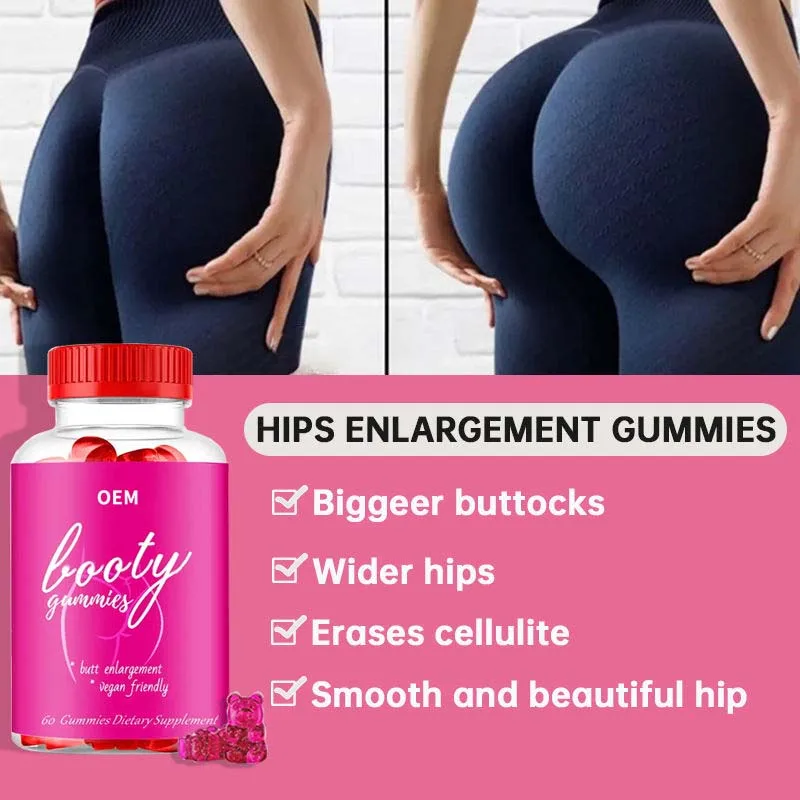 Big Sexy Booty Buttock Increase Growth Fuller Butt Lifter Hip Booster Butt Enlargement Bhe Libido Gummy Woman Hip Butt Enhancer