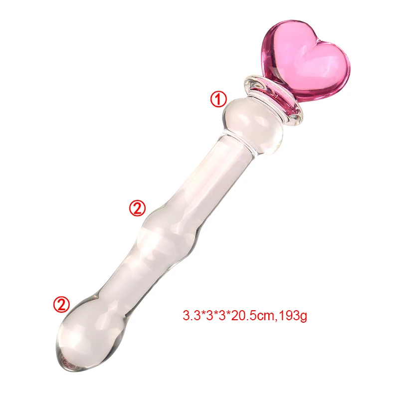Glass Dildos Wand Crystal Sex Toys Anal Plugs Vagina Stimulator Erotic Glass Sex Toys for Women
