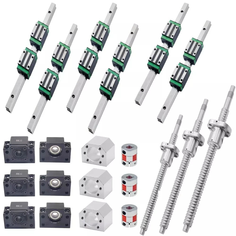 X y z оси ЧПУ комплект HGR20 HGW20CC HGH20CA sfu 1605 SFU1610 200 мм 1000 мм 1100 мм 1500 мм набор шариковых винтов квадратные линейные рельсы для сцены