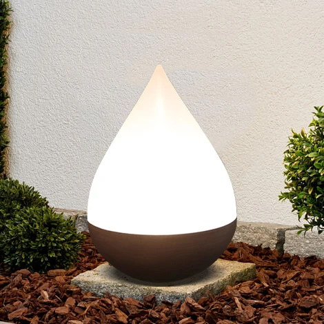 garden interior decoration waterproof ip44 solar water drop light led table  lamp