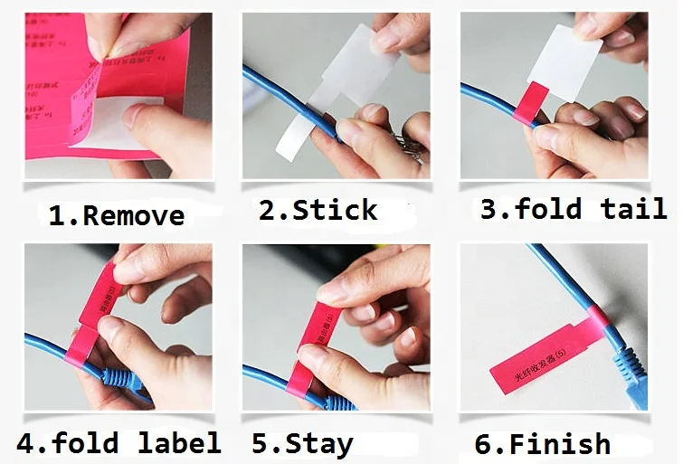 Color A4 cable labels for laser jet printers 30 sheets 900 labels synthesis label