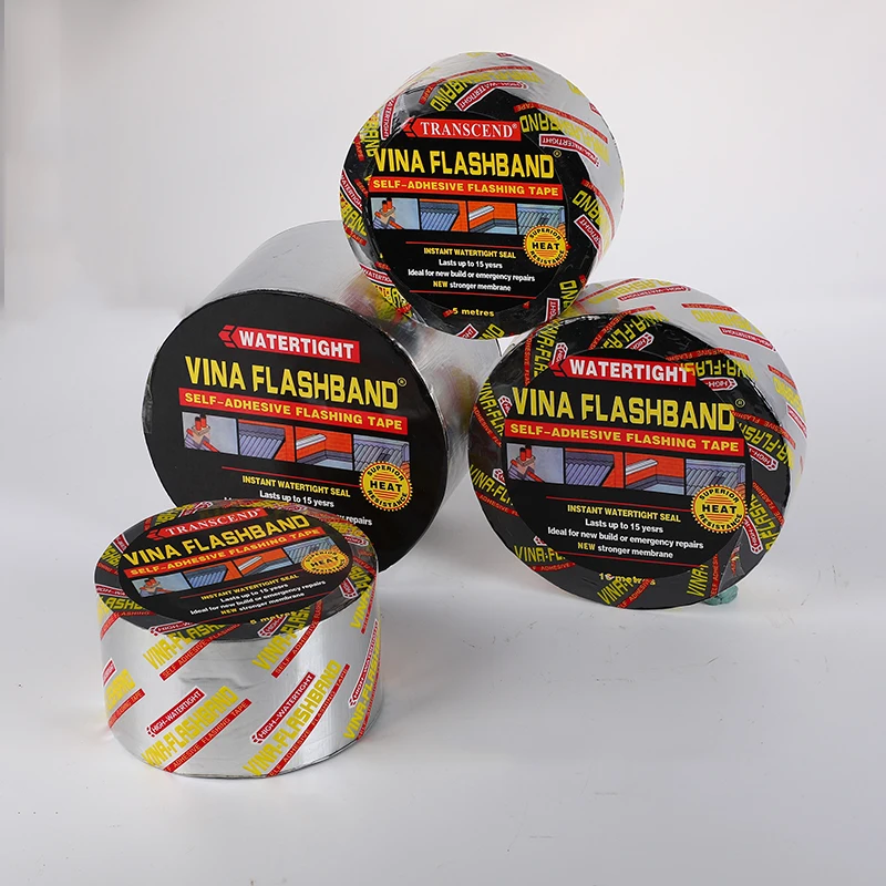 Factory Wholesale Aluminum Foil Surface Waterproof Tape Strong Adhesive Asphalt Repair Tape