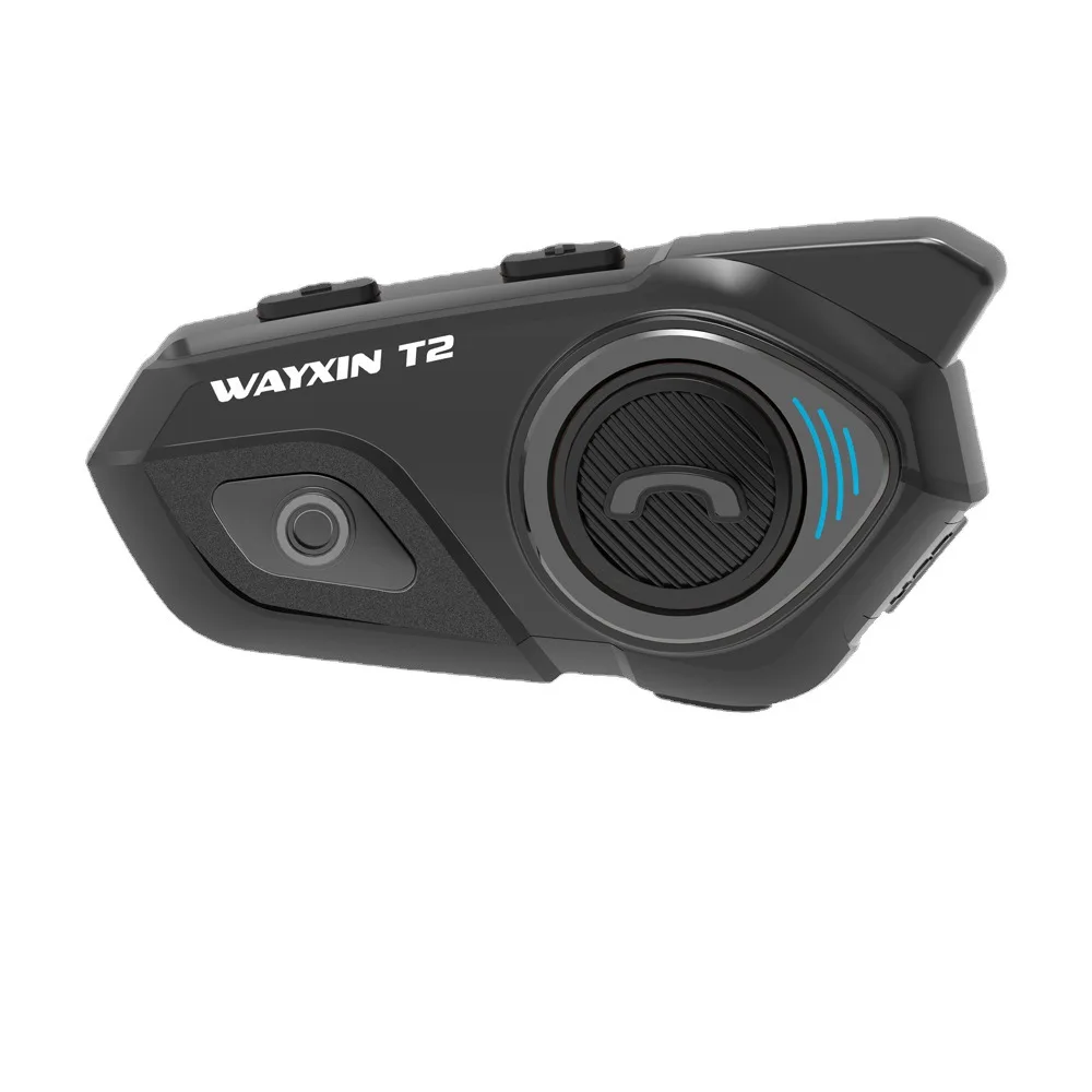 Motorcycle Helmet Wireless Headset WAYXIN T2 Interphone 30m Walkie-Talkie Skiing ATV Dirt Bike Waterproof Wireless Communication