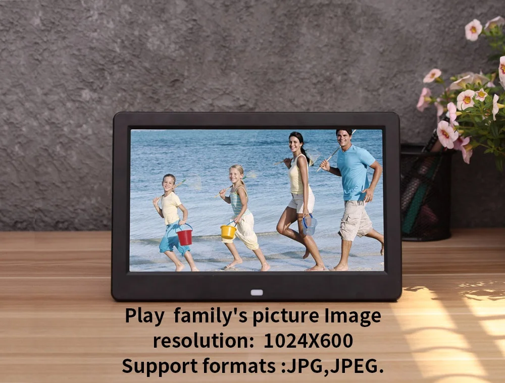 Popular digital photo album display digital photo frame auto play video picture 10 inch lcd display USB
