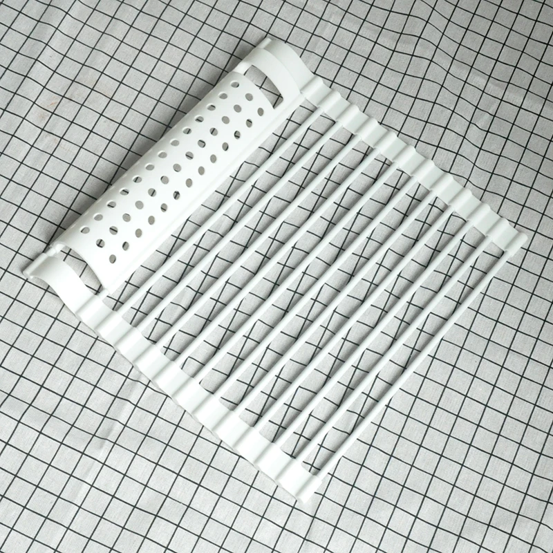 Standard Kitchen Food Grade Accessories Vegetable Dishware Drying Rack Silicone Plastic Draining Rack