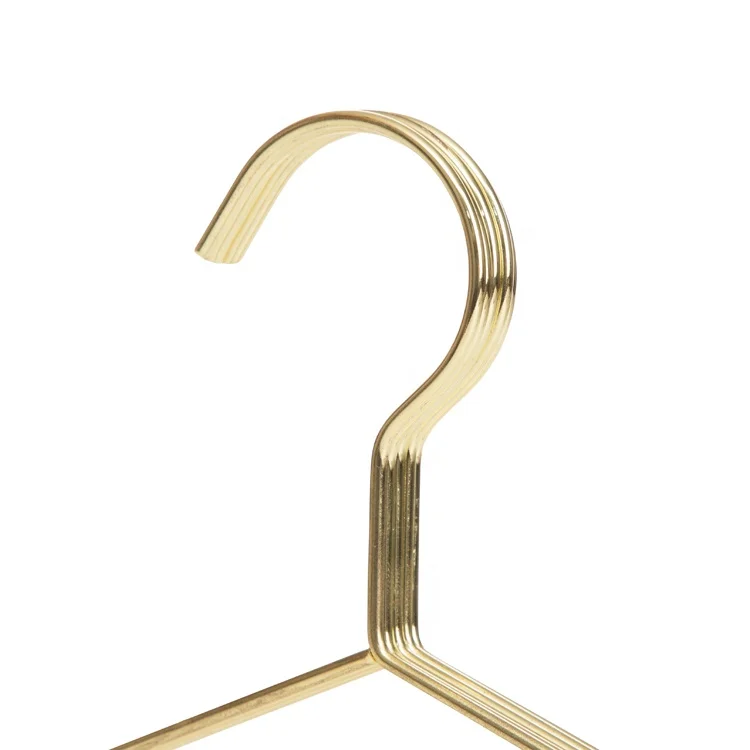 Top Quality Children Gold Metal Clothes Shirts Hanger Cute Small Strong Coats Hanger for Kids