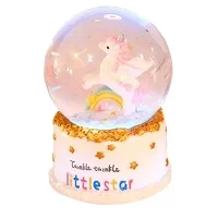 Atrih Exports 2023 New Music Box With Snowflakes Romantic Crystal Ball Music Snow Globe