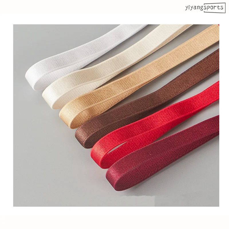 8mm 10mm 12mm 15mm 2cm 3cm good price narrow 8 mm shiny elastic waistband strap band webbing for lingerie suspender belts