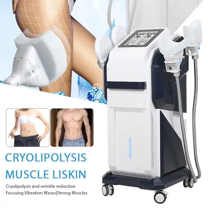 4 Handles Body Slimming EMS Sculpt RF Fat Burning Machine 360 Cryo lipolysis Zero Hiemt Machine Fat Freezing 2 in 1 technology