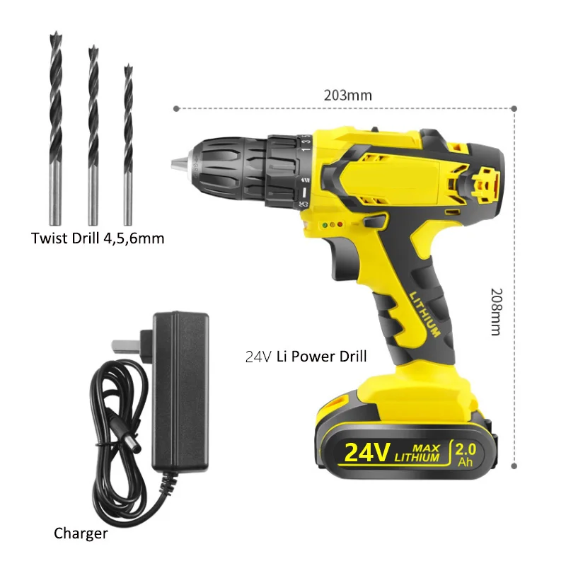 Wholesale power tools 24V electric hand drill mini portable for construction