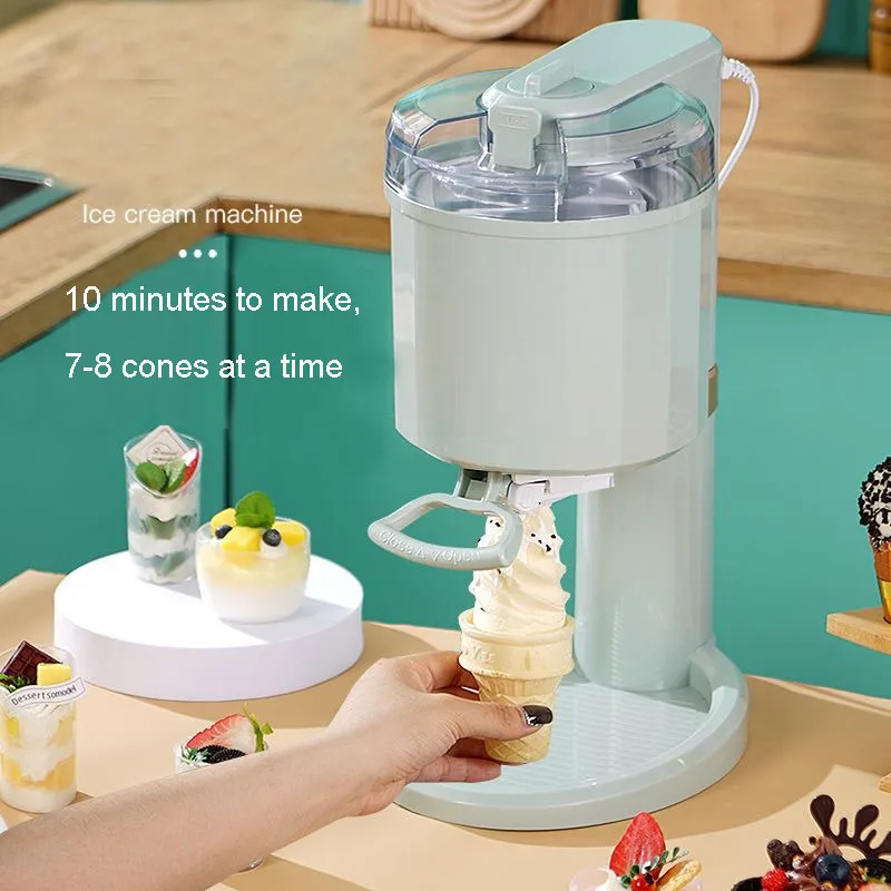 Household Ice Cream Maker Mini Frozen Yogurt Machine For Kids Homemade Diy Gelato Sorbet Electric Soft Serve Maker 1 Quart