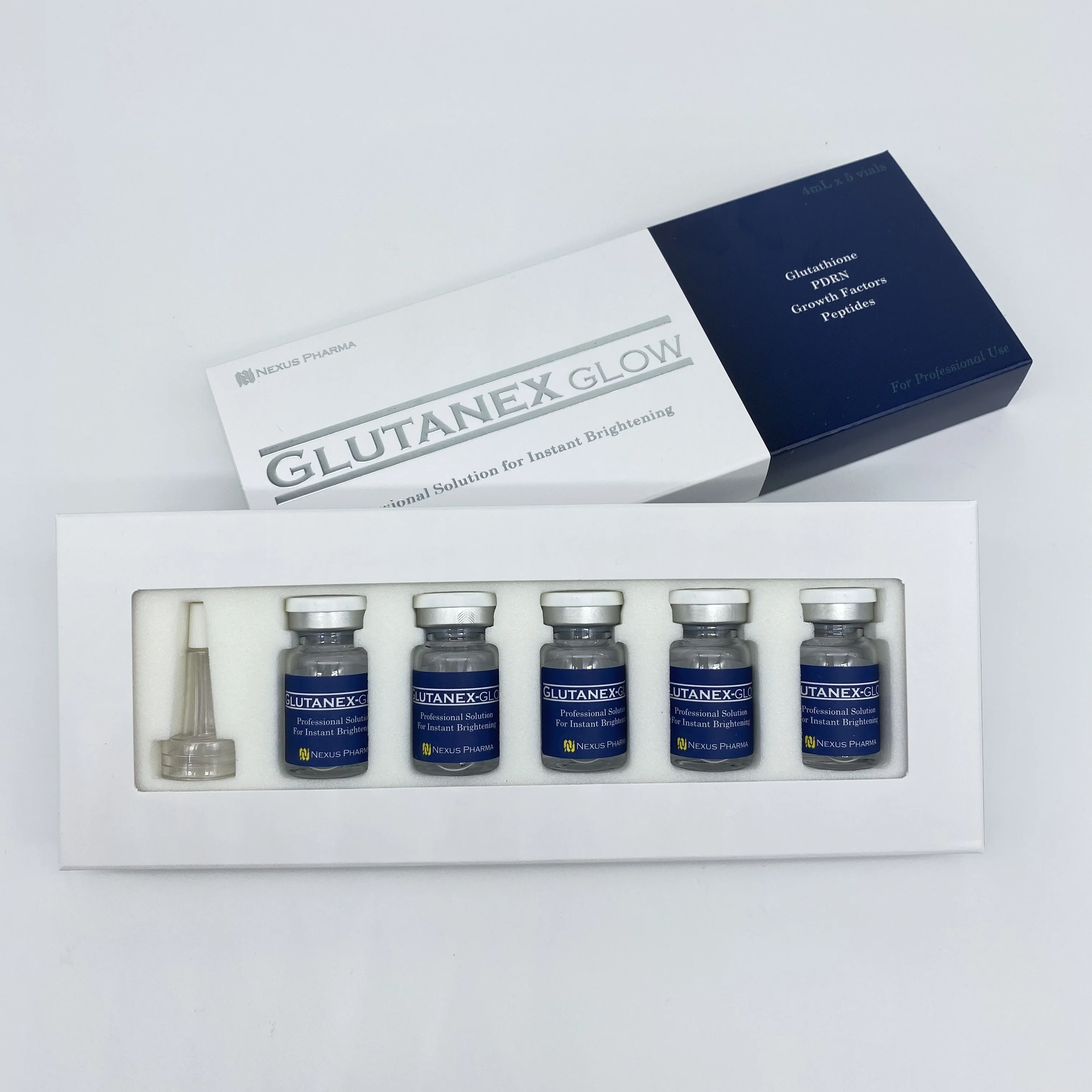 
Glutanex PDRN + Glutatione + EGF + Multi Peptide Serum (Whitening and Mesotherapy Solution Injectable use with Mesotherapy Gun) 