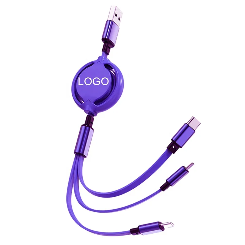 3 in 1 Multi-Function USB Charging Data Cable 5A High Quality NWCSHX029