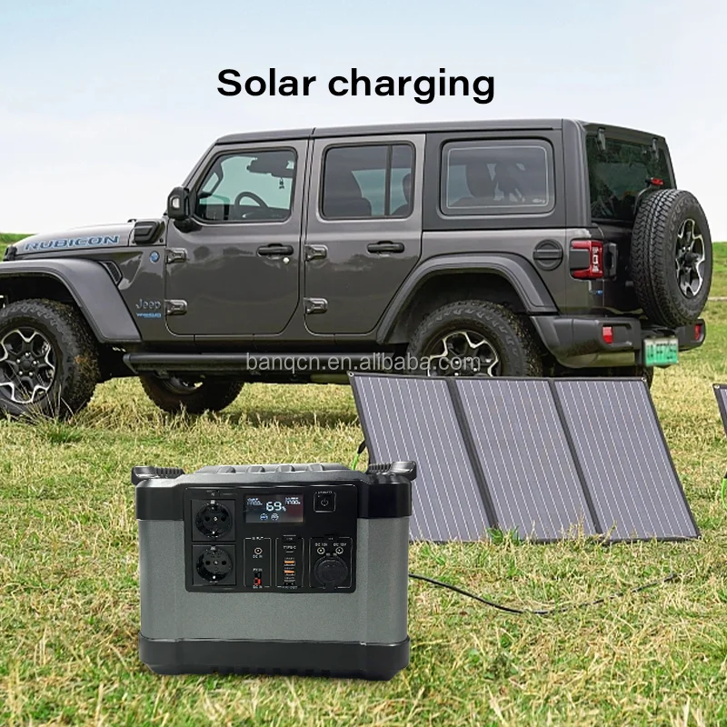 Banqcn Multi Functional Power Station 1200w up 2400W Emergency  Portable Power Supply Fast Charging for Outage Outdoor