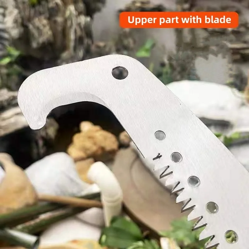 Garden high-altitude pruning saw high branch saw double hook saw woodworking hand saw