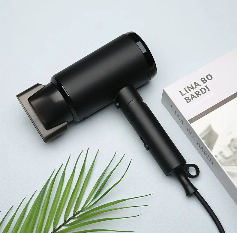 Intelligent hot and cold adjustable function with styling nozzle for hair dryer Silent Hair Dryer