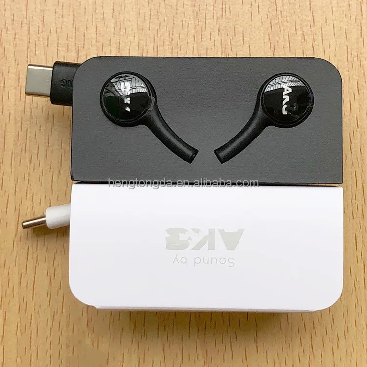 Wholesale Handsfree for Samsung Type C Earphone Headphones in ear  s20 s21 Headsets For AKG C Type Stereo Headset Hearing Aids