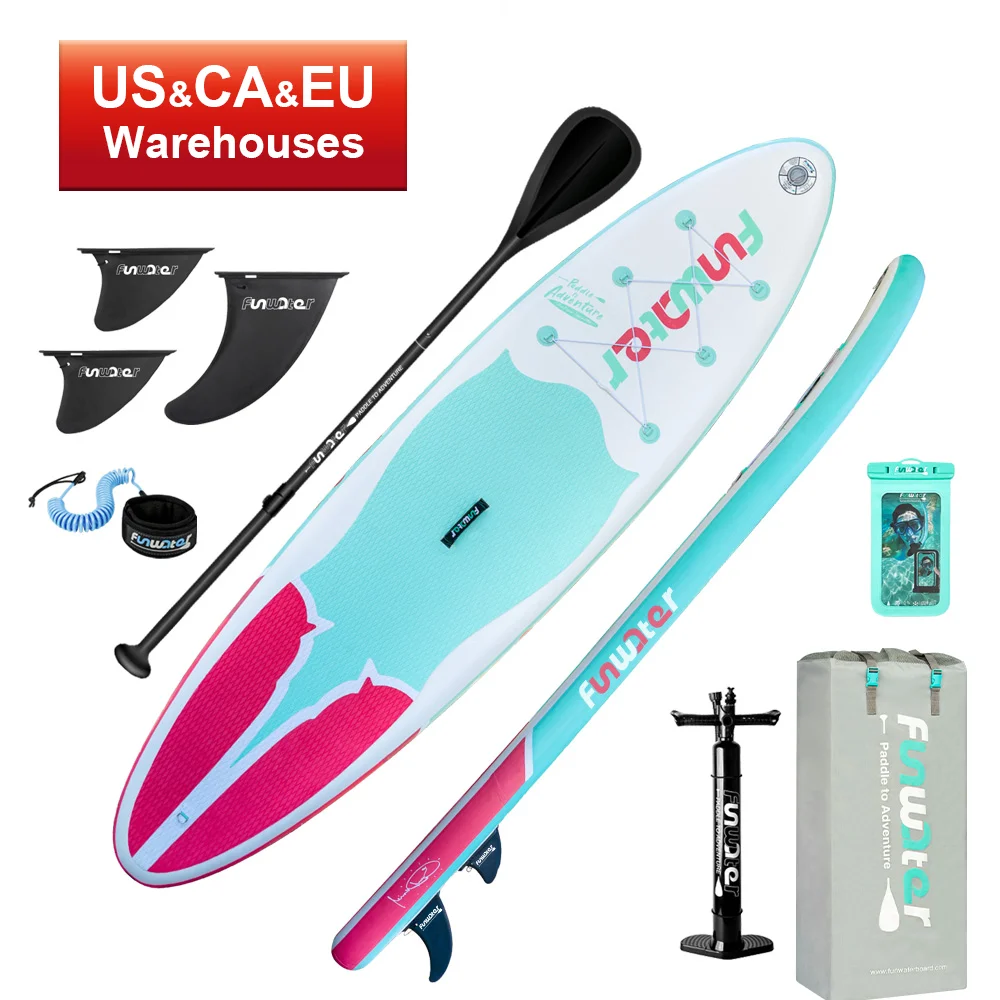 FUNWATER Dropshipping sup paddle board my sup boards inflatable padel surf surfboard price padleboard inflat paddl board buy
