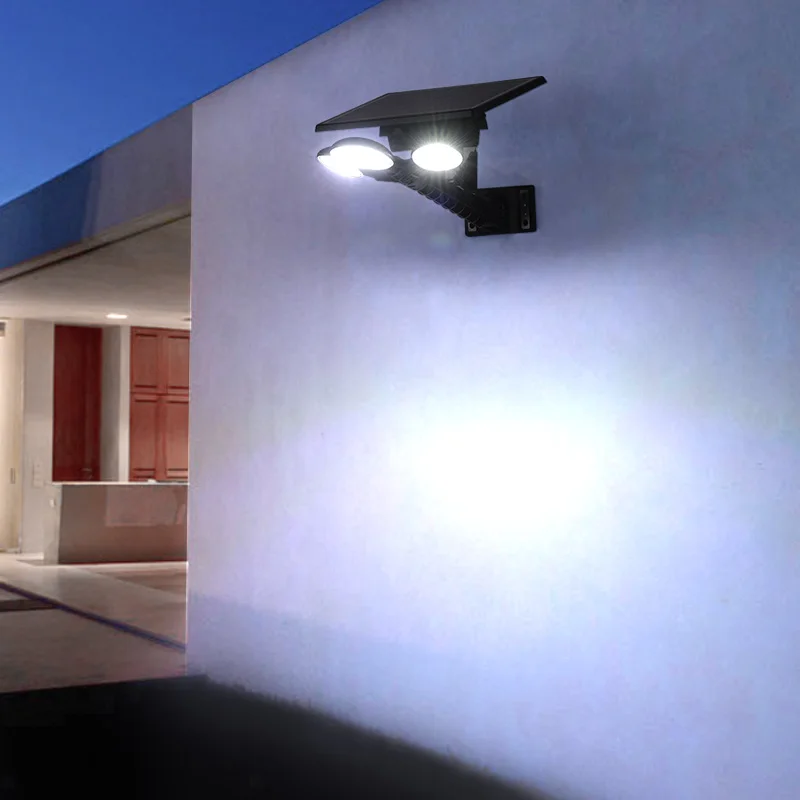 Уличный светодиодный садовый светильник на солнечной батарее для сада, дома, двора, ландшафта с пультом дистанционного управления и микроволновым датчиком движения