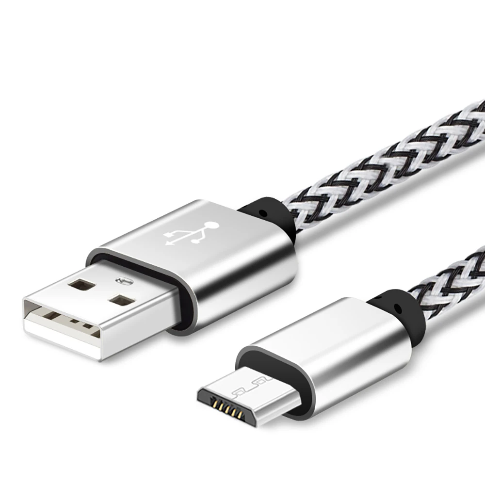 
Wholesale Low Cost Cell Phone Nylon Braided 4 Core USB Cable 