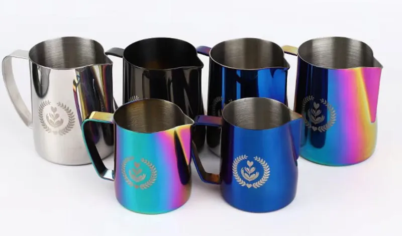 Hot sellers 2022 wholesale 304 Stainless Steel Milk Frothing Pitcher, 12 oz (350 ml), Coffee Milk Frothing Jug