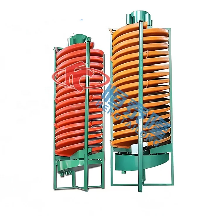 Gold Spiral Chute For Sale Concentrator Gravity Rotary Spiral Chute Chrome Tin Tungsten Ore Spiral Chute