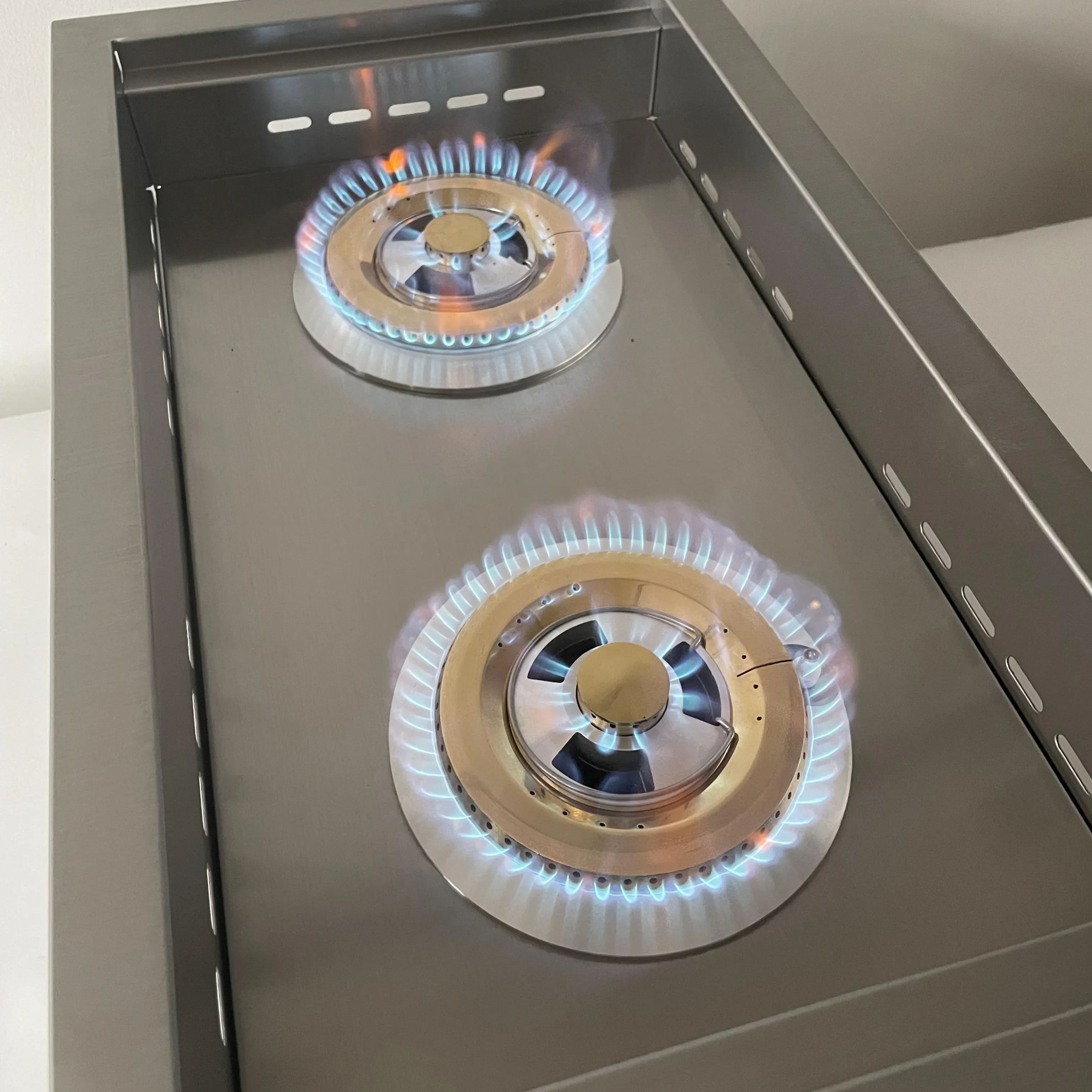 Outdoor Built In Commercial Barbeque Power Burner Slide In Double Side Burner Bbq Burner