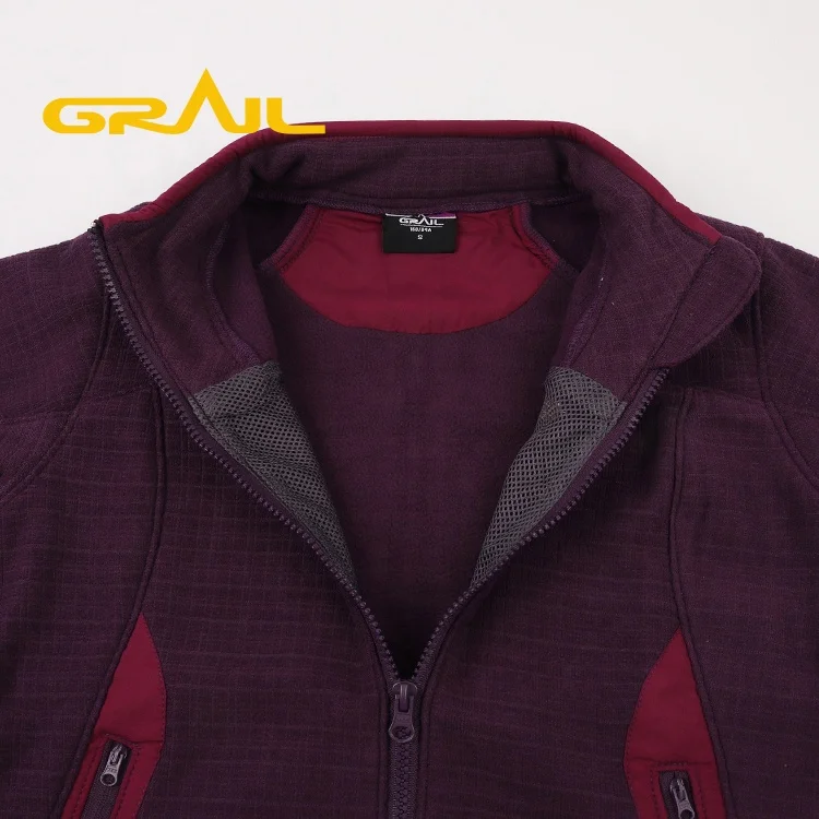 
Wholesale bulk winter sport softshell polyester women waffle jacket 