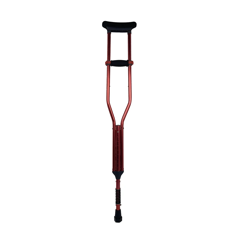 Factory direct selling medical crutches thickened aluminum alloy crutches underarm crutches shock-absorbing sports injury adult