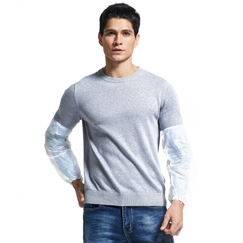 Men Women Disposable Transparent Pe/Cpe Plastic Oversleeve Cover Disposable Arm Sleeve Cover