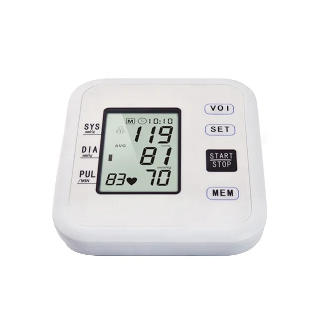 
Digital stand talking heart rate blood pressure monitor pulsewave truly arm-trough blood pressure monitor 
