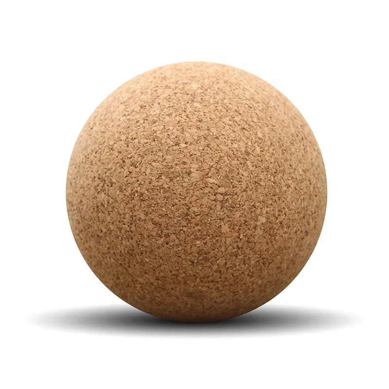 Wholesale Yoga Balance Ball Natural Cork Massage Ball For Neck Foot Massage Cork Ball